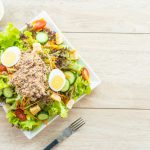 Salad with Tuna and Hard boiled Egg +$9.00